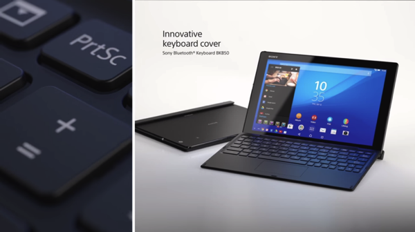 Sony xperia z4 tablet with keyboard cover 3